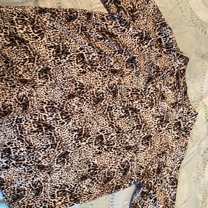 Cure Brand Leopard Print Blouse